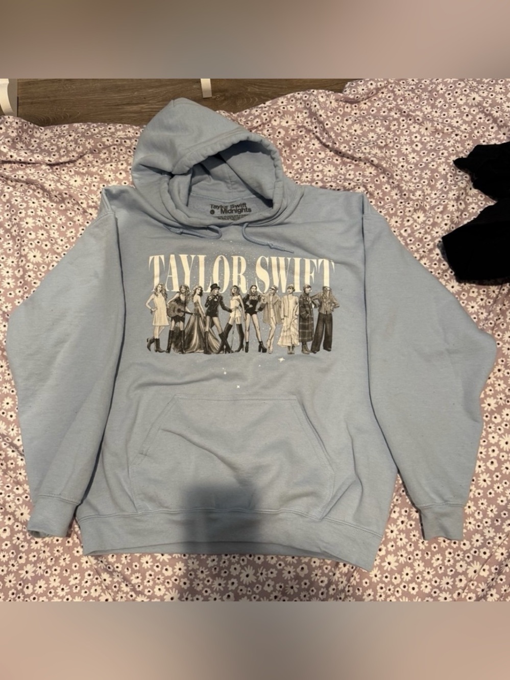 Taylor Swift Eras Blue Hoodie - Debut to Midnights L